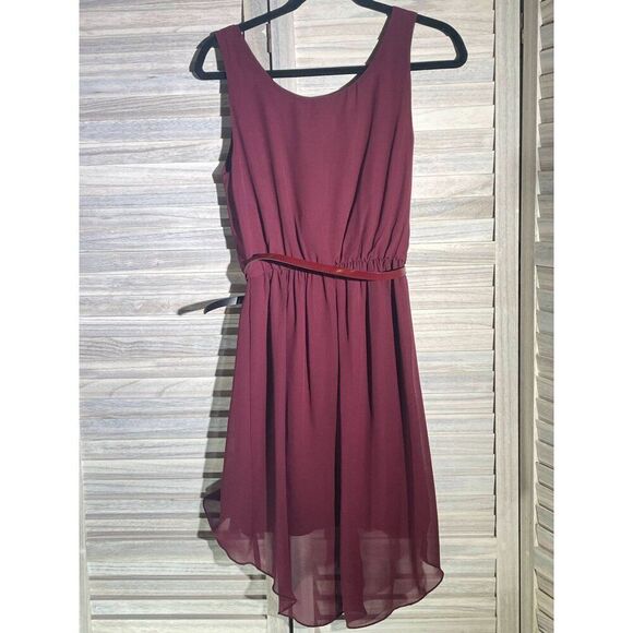 City Triangles Sm Belted Flowy Dress - Picture 6 of 14